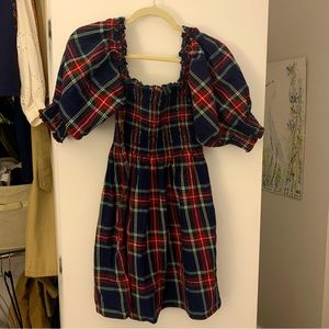 Navy Tartan Athena Nap Dress - Hill House - Size S
